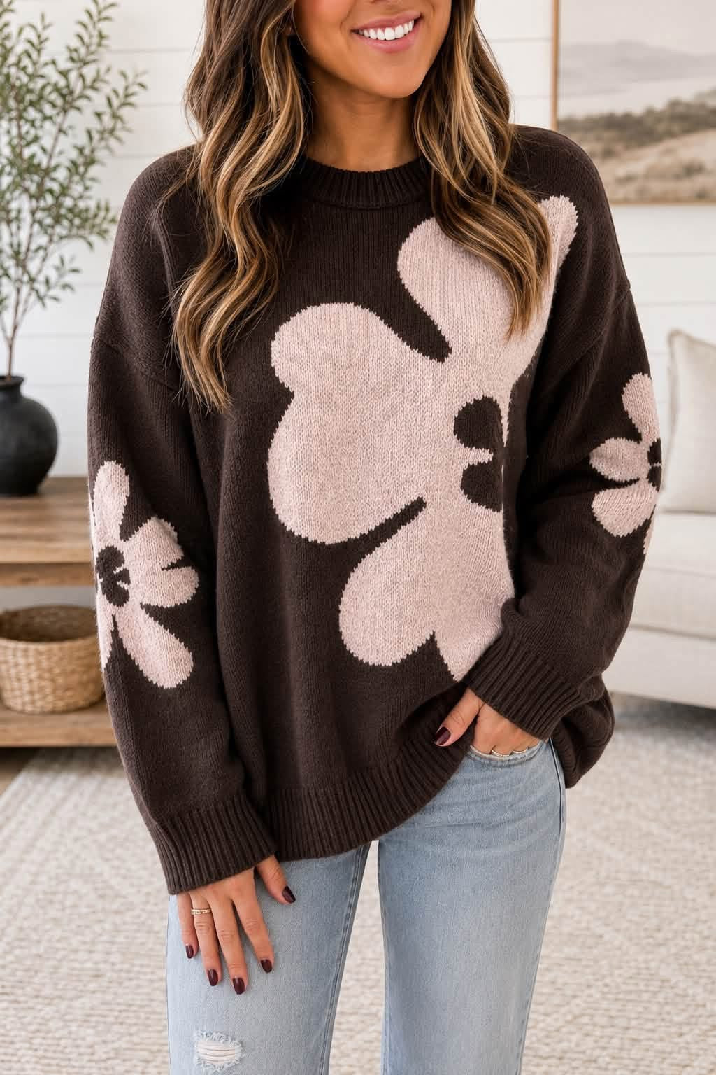 PREORDER: Petal Me Cozy Sweater  (ETA: October)