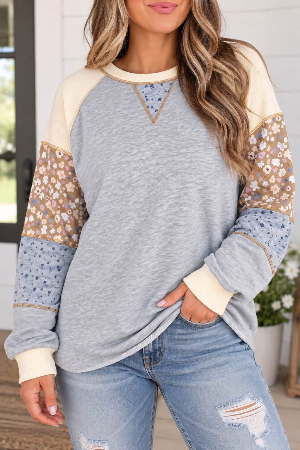 PREORDER: Patchwork Petals Pullover  (ETA: October)