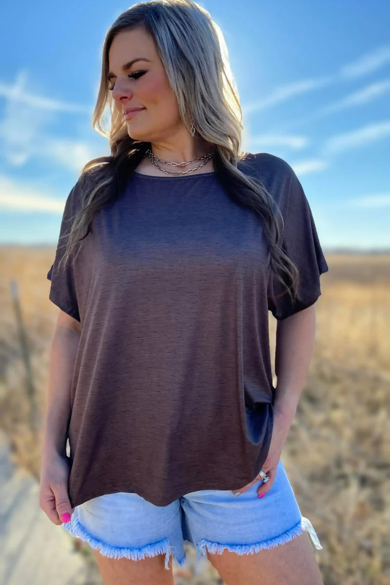 Fishing In The Dark Top / Heathered Brown by Sterling Kreek - BFF Here