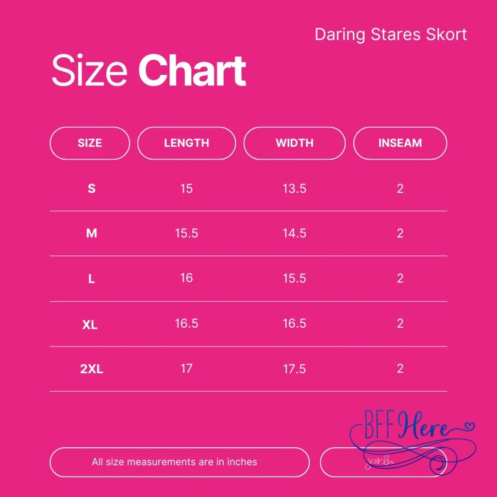 Daring Stares Studded Skort - BFF Here