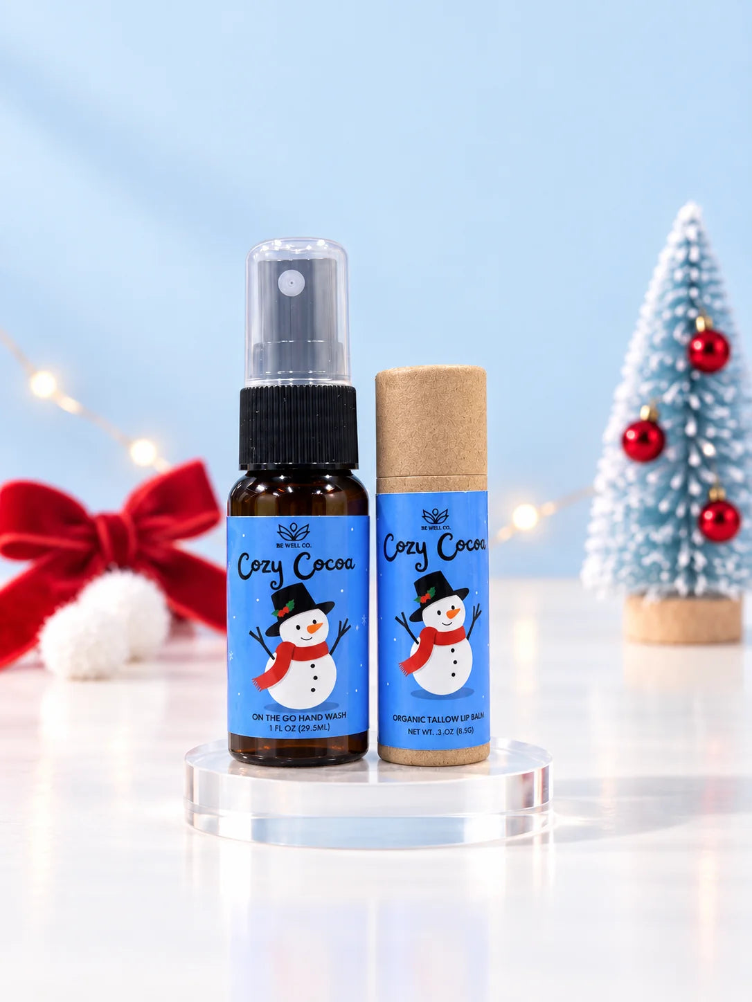 Holiday Lip Balm & Hand Sanitizer Bundle by Be Well Co. / ARRAY (Ships in 2-3 Weeks)