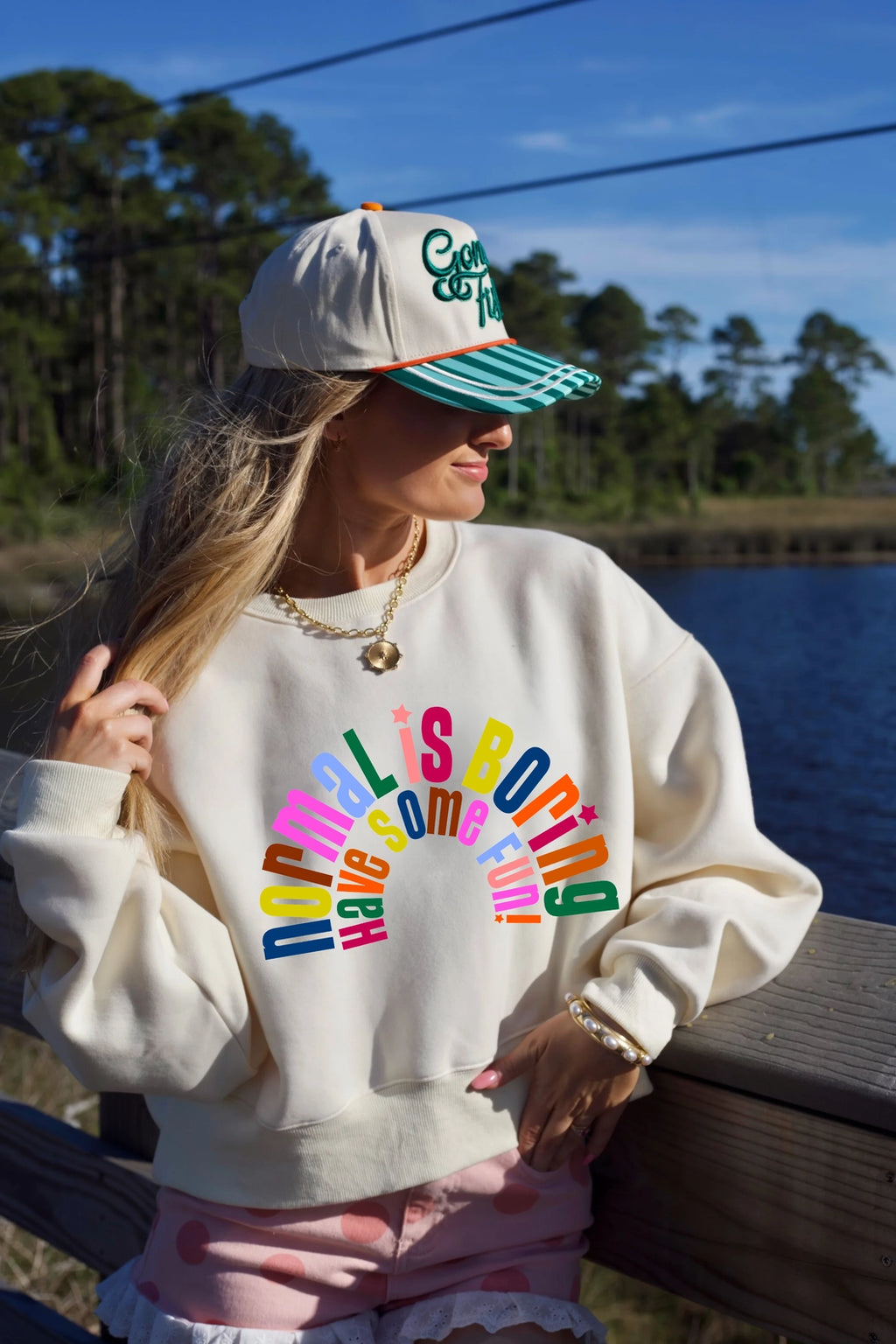 PREORDER: Normal Is Boring Crop Sweatshirt / ARRAY by Poppy and Pine (ETA: October)