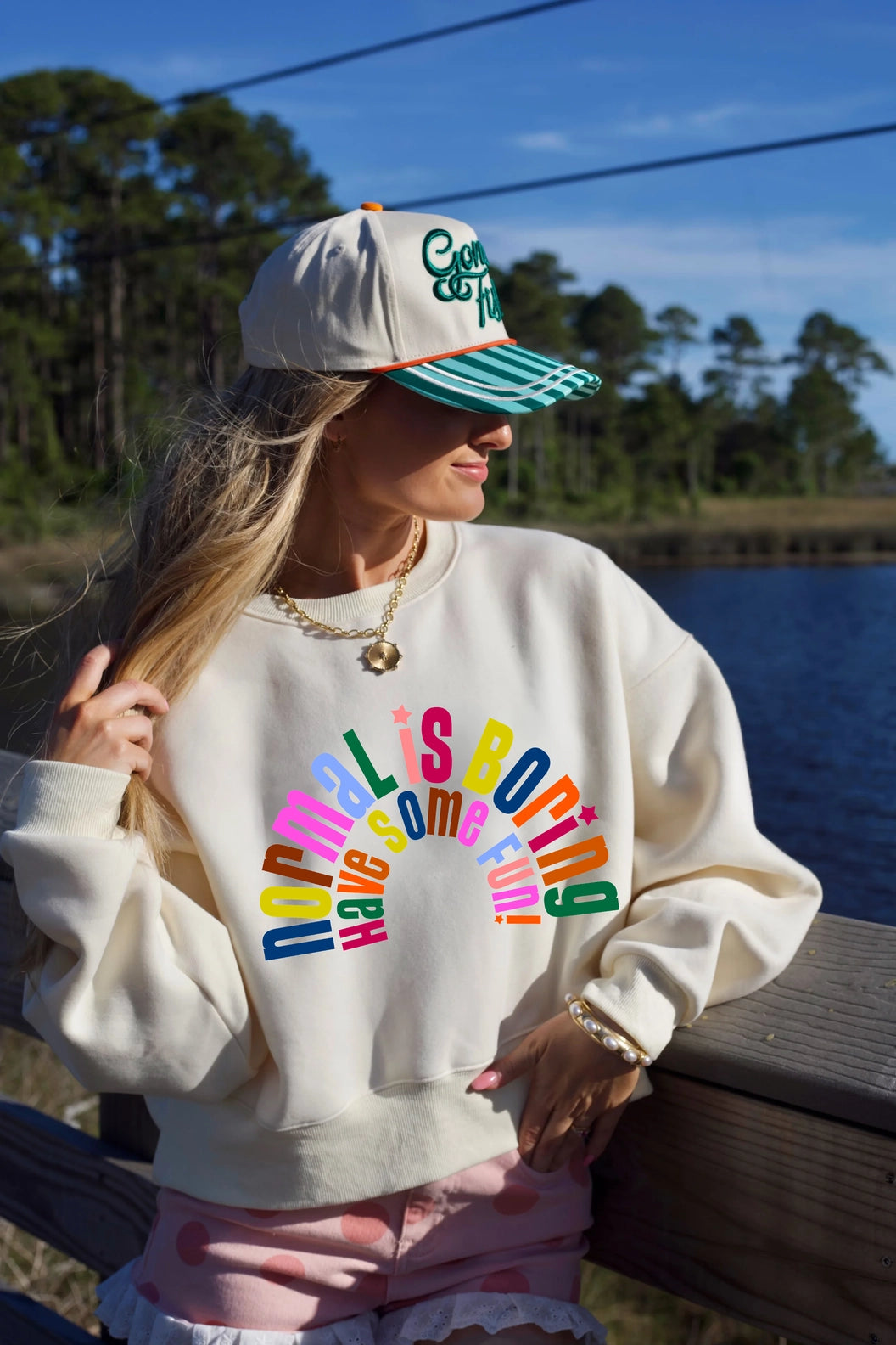 PREORDER: Normal Is Boring Crop Sweatshirt / ARRAY by Poppy and Pine (ETA: October)