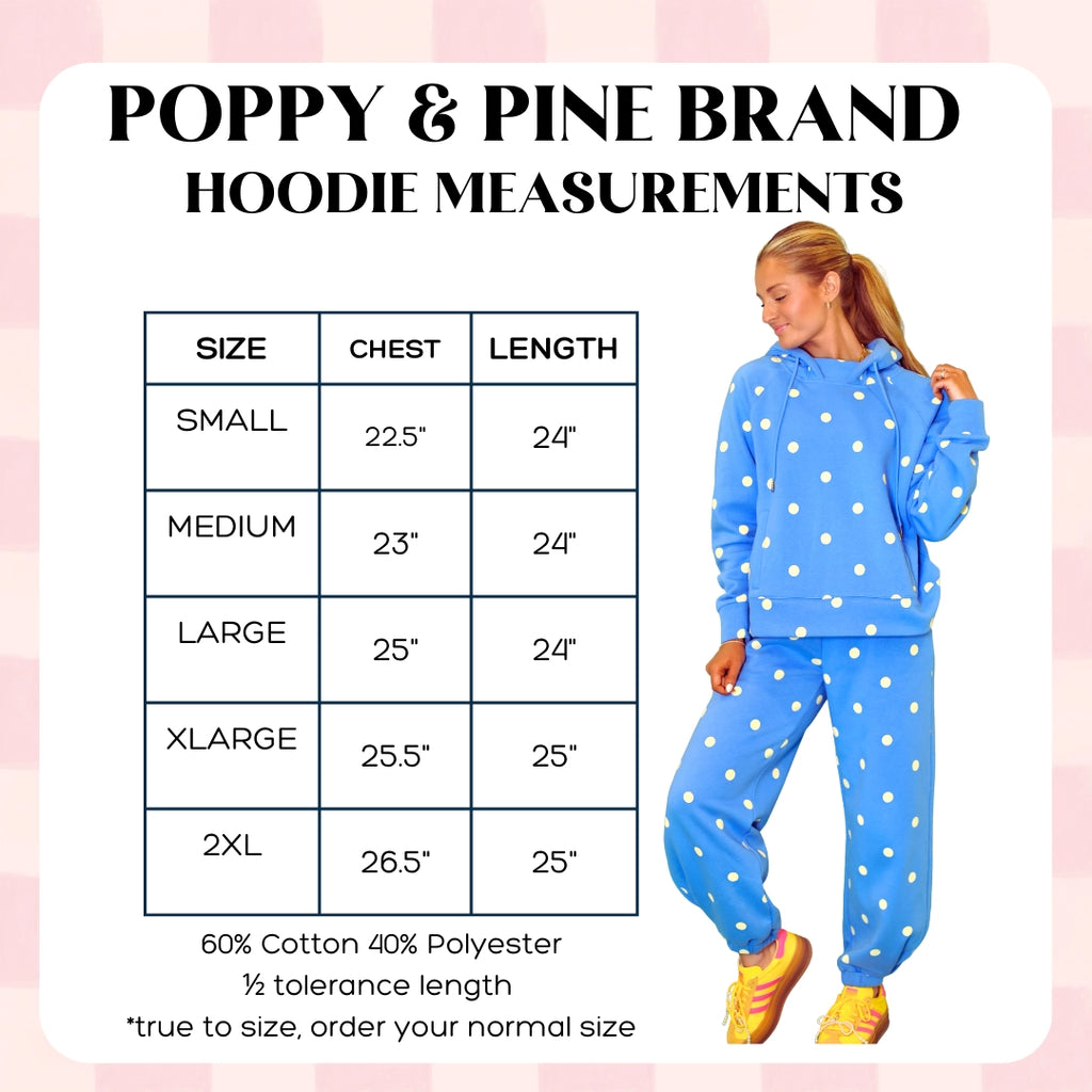 PREORDER: Maroon Pink Polka Dot Sweatsuit Set - Hoodie & Sweatpants / ARRAY by Poppy and Pine (ETA: October)