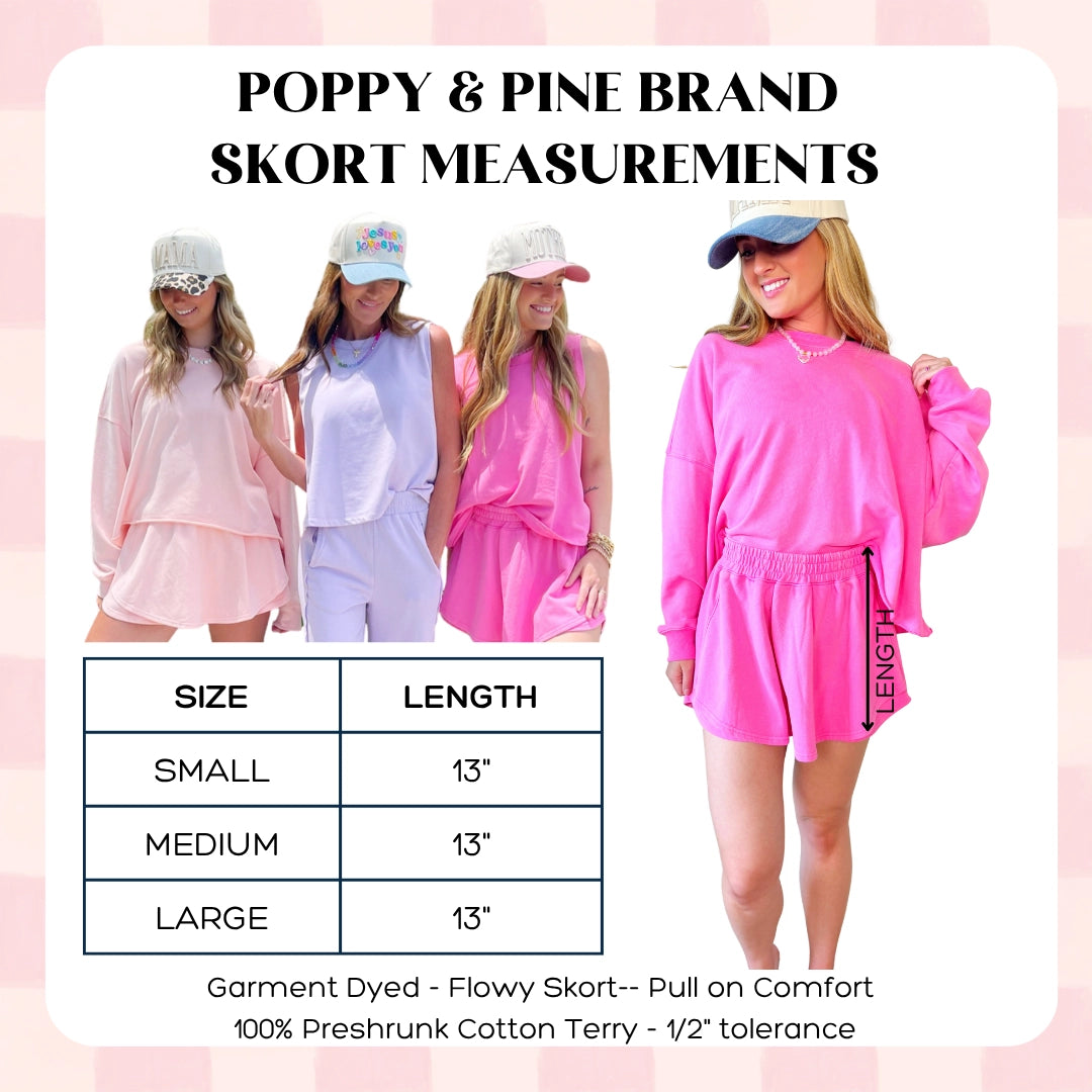 PREORDER: Pinstripe Tank & Skort Matching Set / ARRAY by Poppy and Pine (ETA: October)