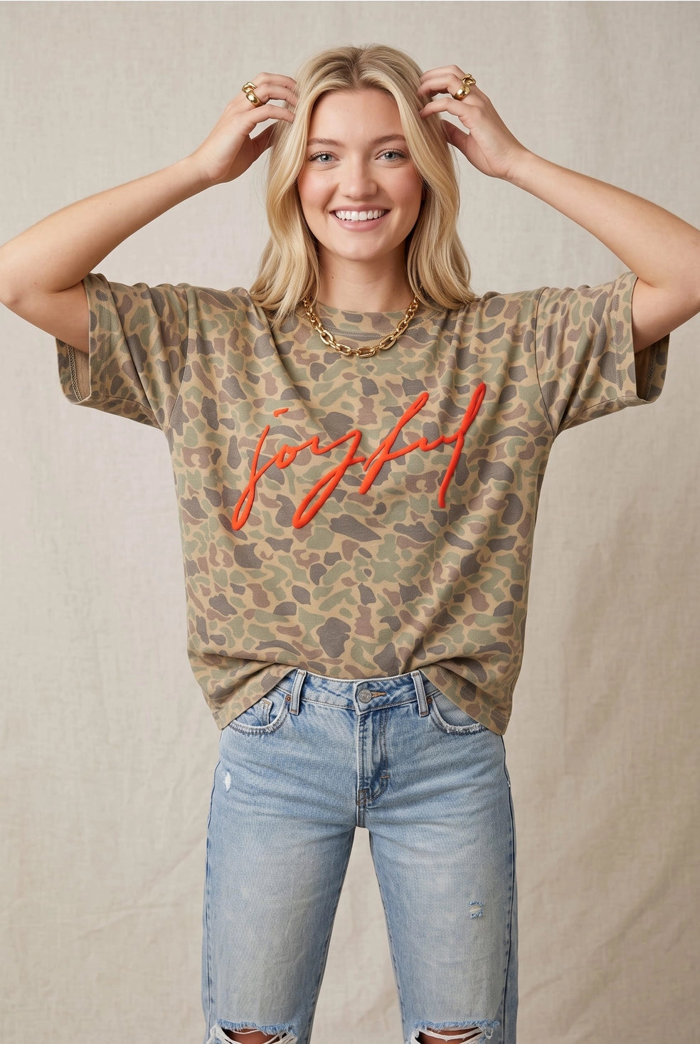 Joyful Duck Camo Heavy Tee / ARRAY by Southern Bliss (Ships 2-3 weeks)