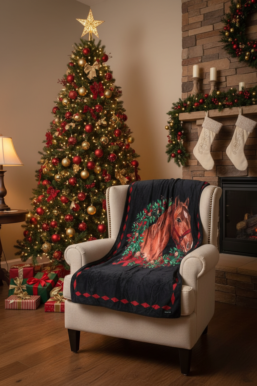Homestead Holly Blanket by Sterling Kreek