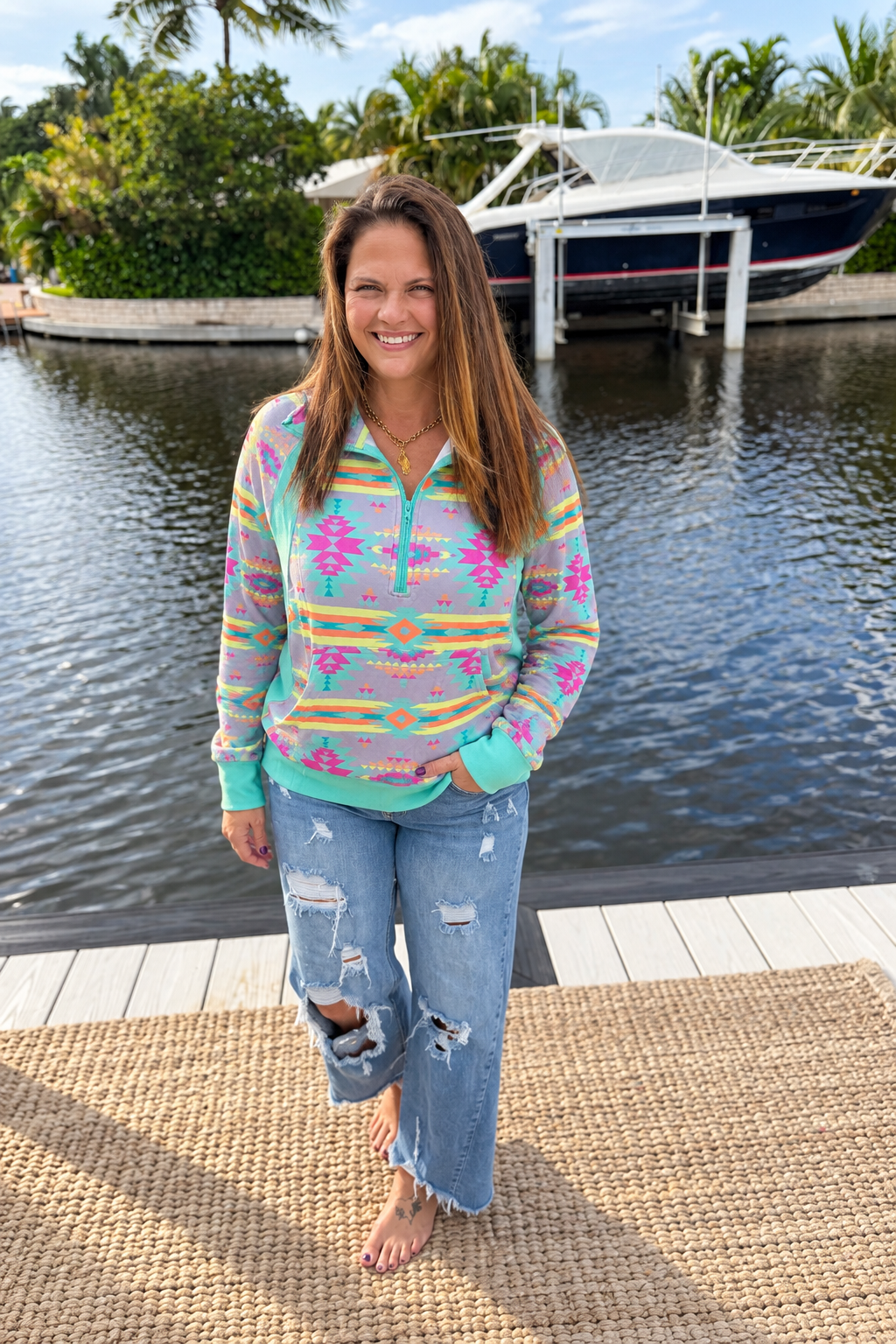 Aztec Daydream Pullover by Sterling Kreek (Ships 2-3 weeks)