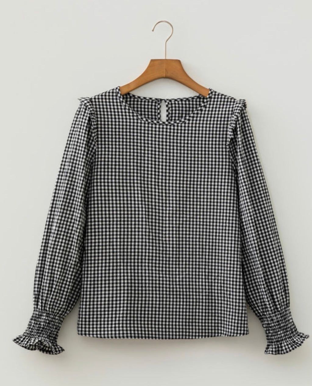 PREORDER: Check Please Gingham Blouse (ETA: November)