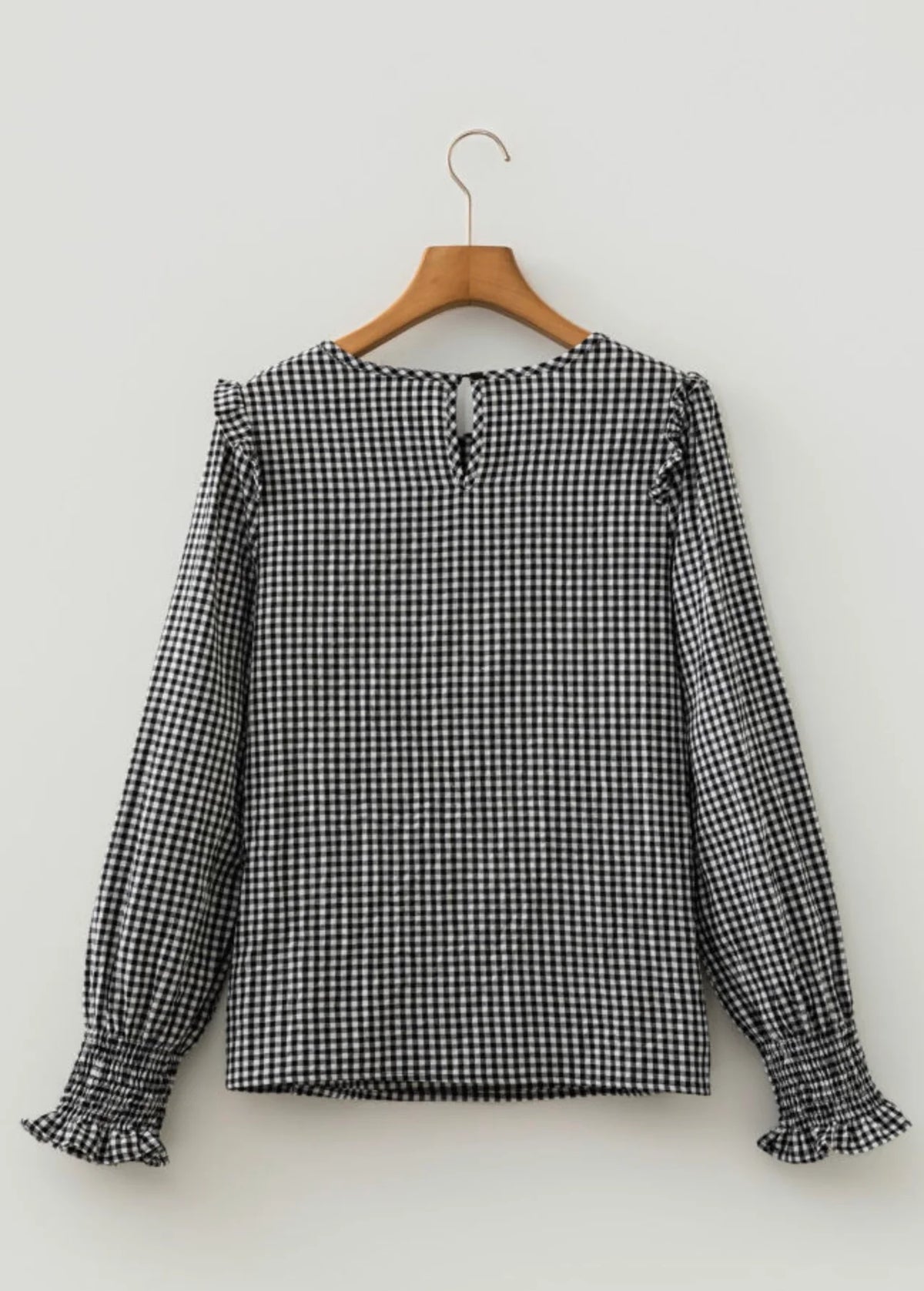 PREORDER: Check Please Gingham Blouse (ETA: November)