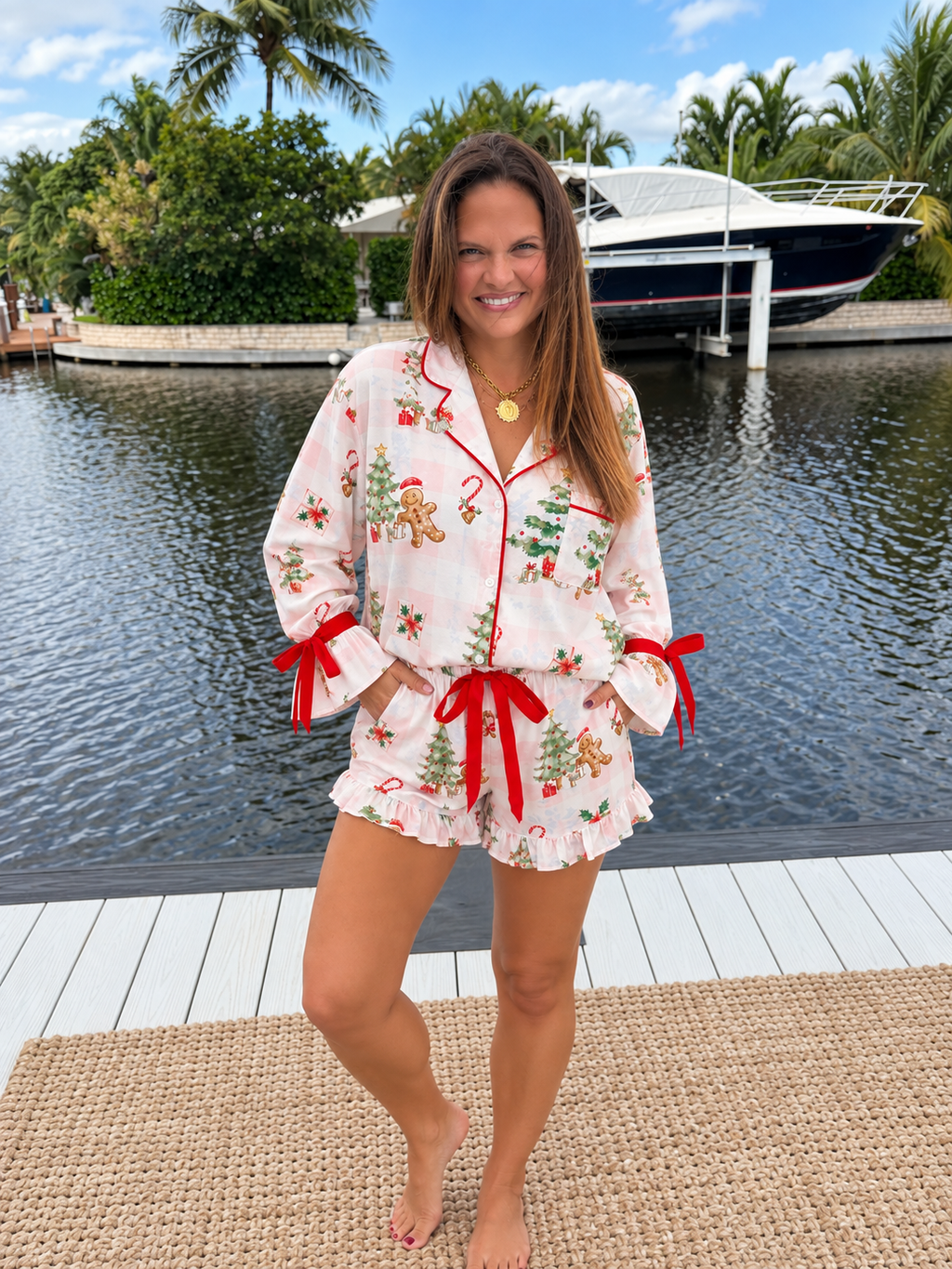 PREORDER: Merry & Bright Ruffle Pajama Set (ETA: November)