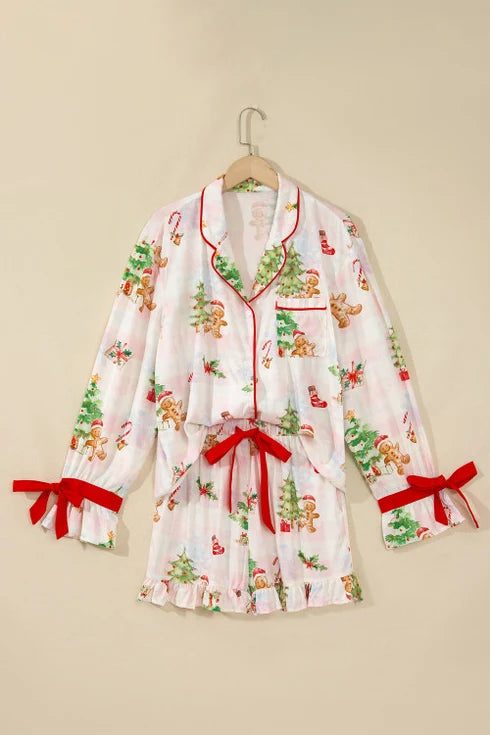 PREORDER: Merry & Bright Ruffle Pajama Set (ETA: November)