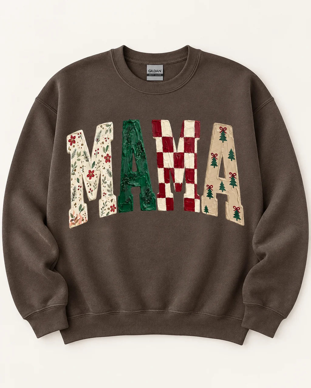 PREORDER: Preppy Christmas Mama Sweatshirt (ETA: November)