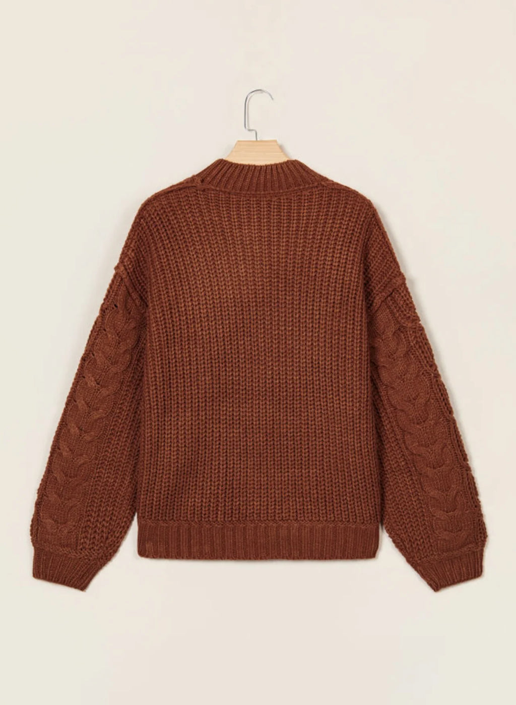 PREORDER: Coffee Break Cable Knit Sweater (ETA: November)