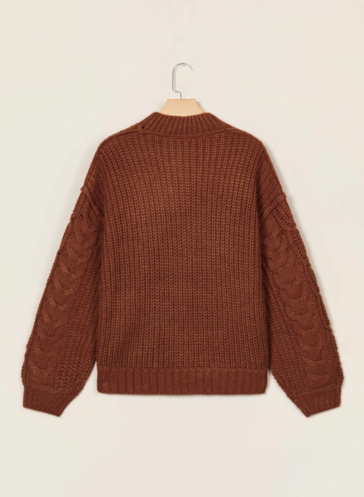 PREORDER: Coffee Break Cable Knit Sweater (ETA: November)