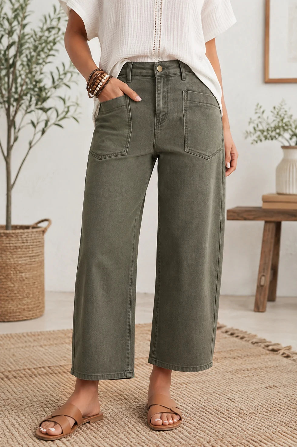 PREORDER: Meet Me Downtown Olive Pants (ETA: November)
