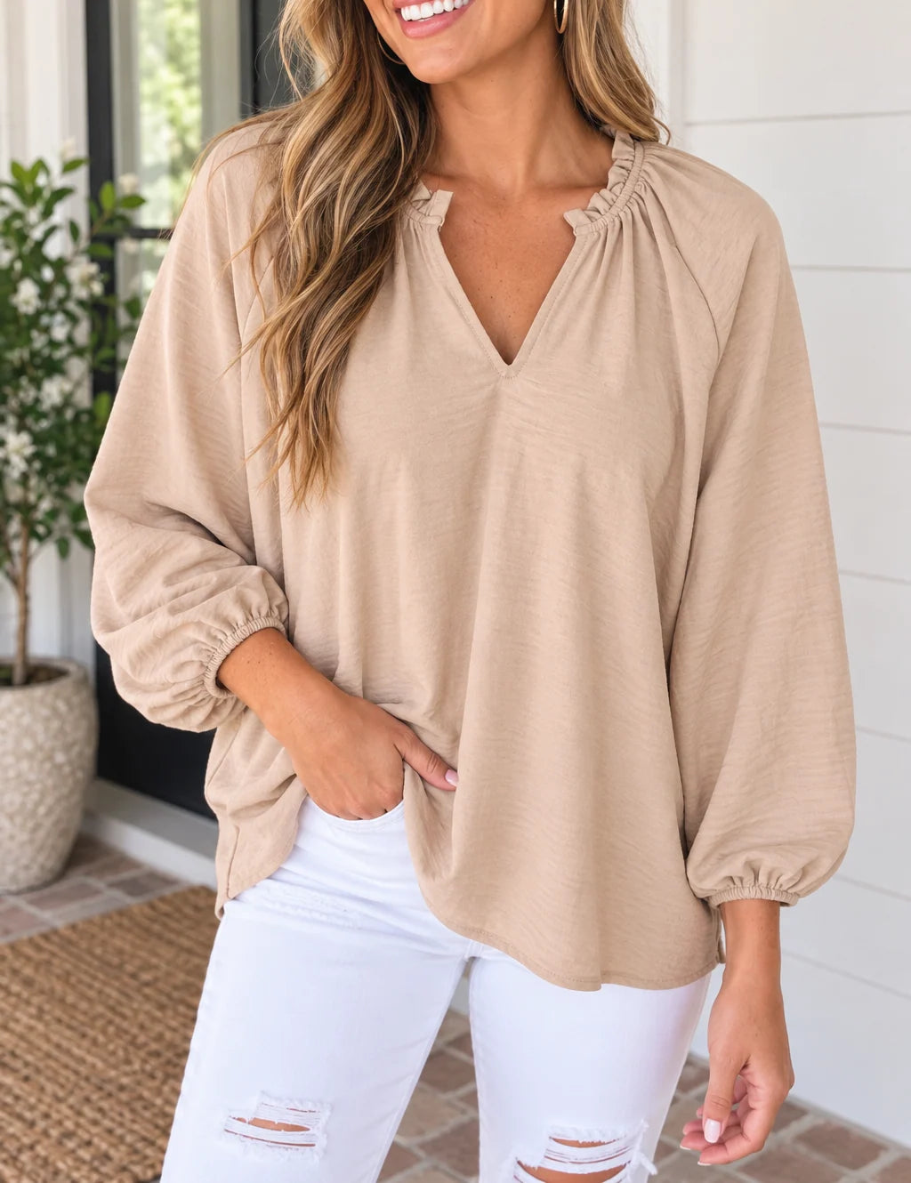 PREORDER: Soft Spoken Ruffle Blouse (ETA: November)