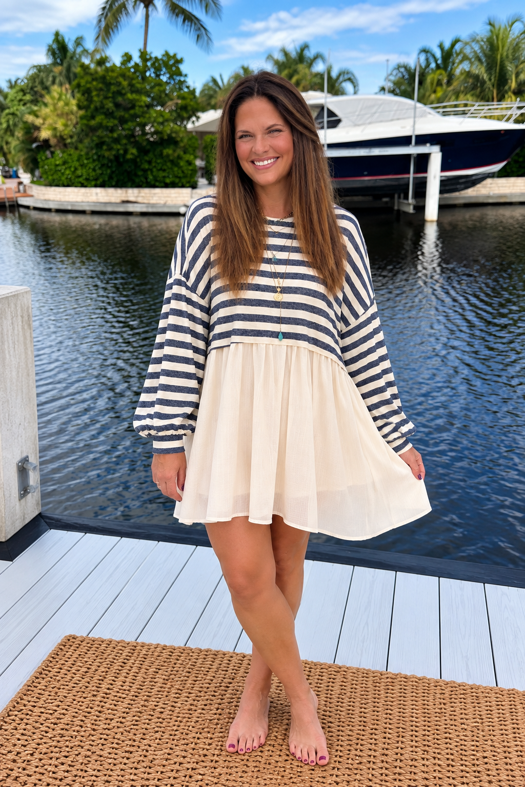 PREORDER: Coastal Daydream Striped Dress (ETA: November)