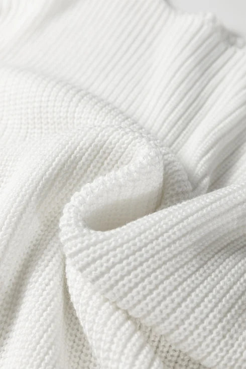 PREORDER: Fresh Start White Knit Sweater (ETA: November)