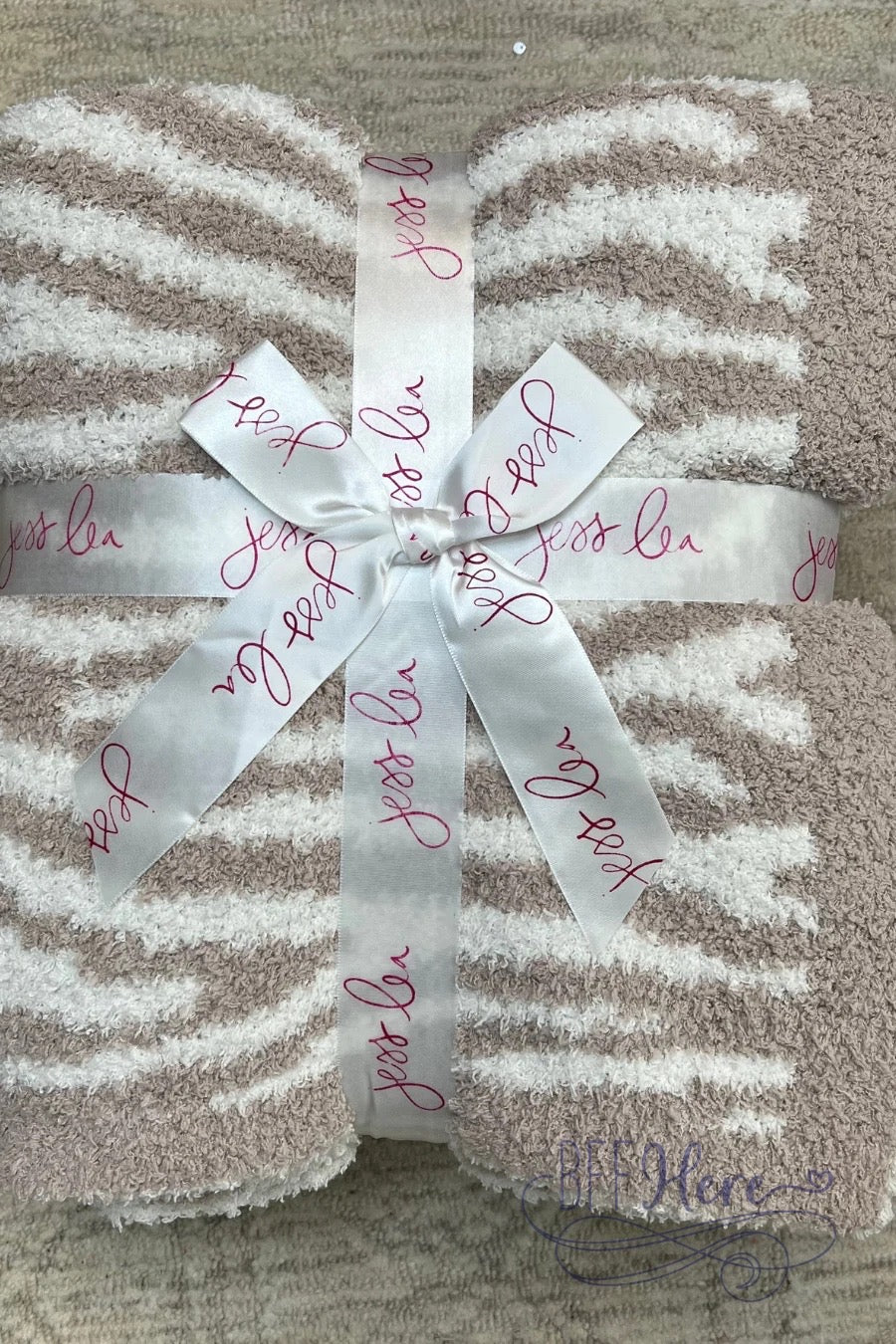 PREORDER-A Little Chilly Zebra Blanket (Ships Beginning of December) - BFF Here