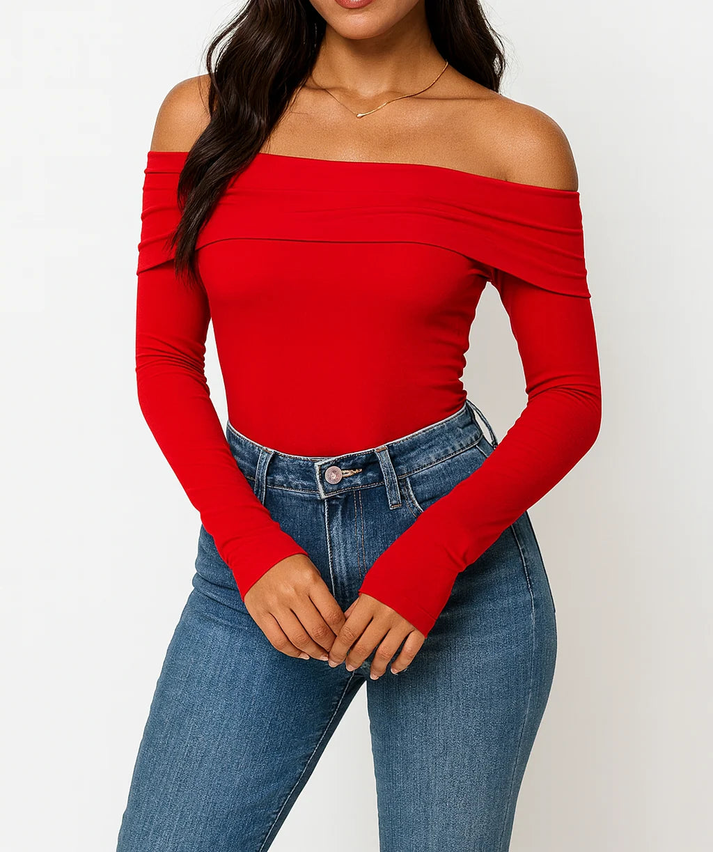 PREORDER: The Main Character Off-Shoulder Top (ETA: November)