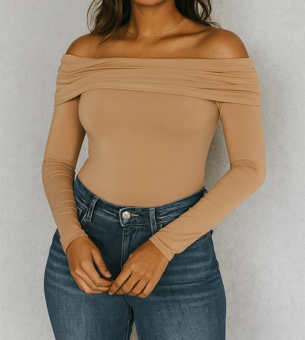 PREORDER: The Main Character Off-Shoulder Top (ETA: November)