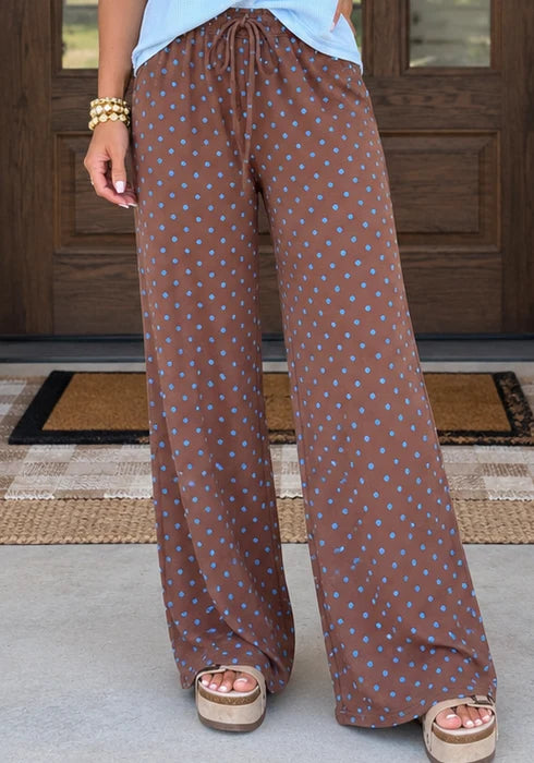 PREORDER: Spotted in Blue Wide Leg Pants (ETA: November)