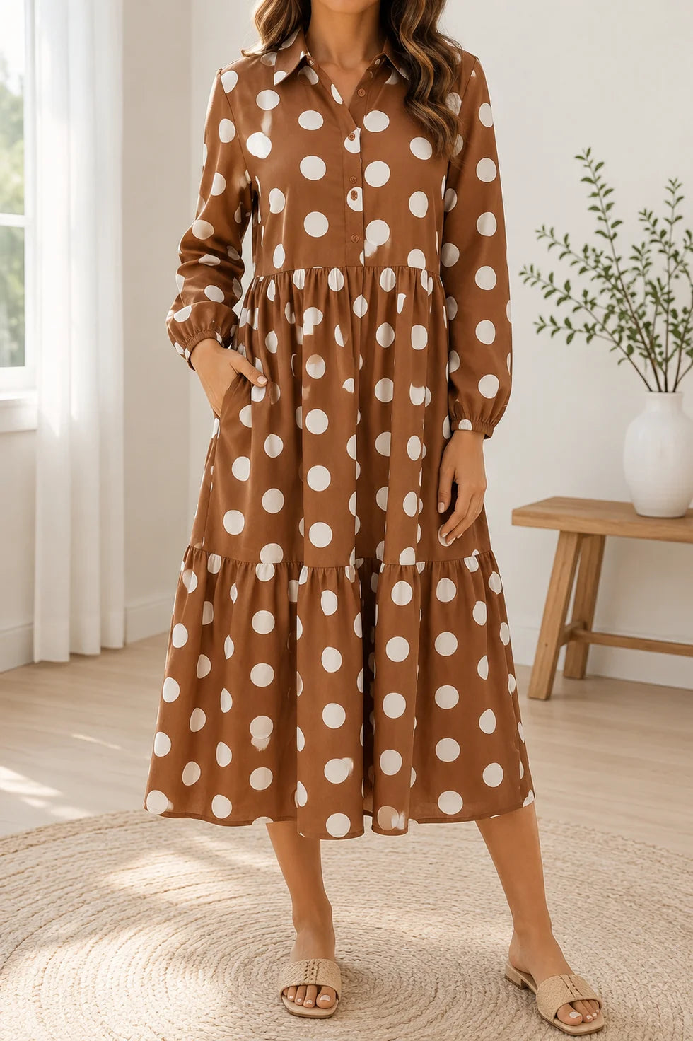 PREORDER: Spot On Midi Dress (ETA: November)