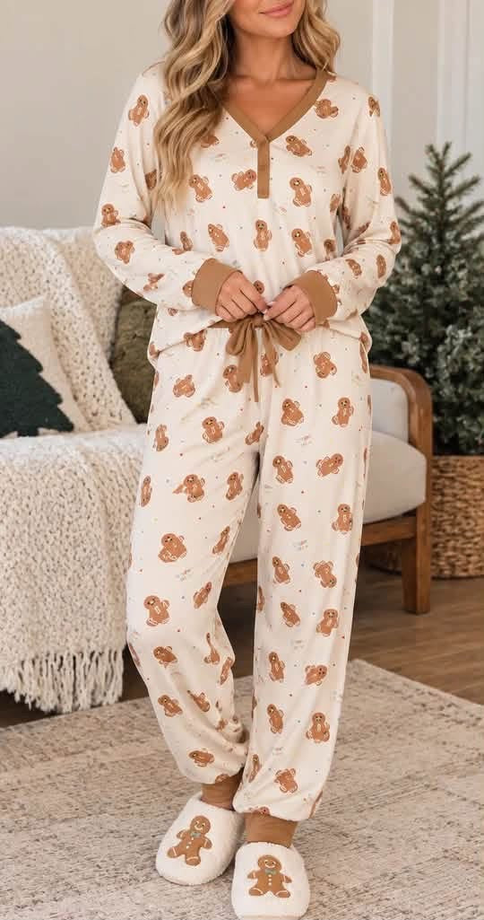 PREORDER: Gingerbread Wishes Pajama Set (ETA: November)