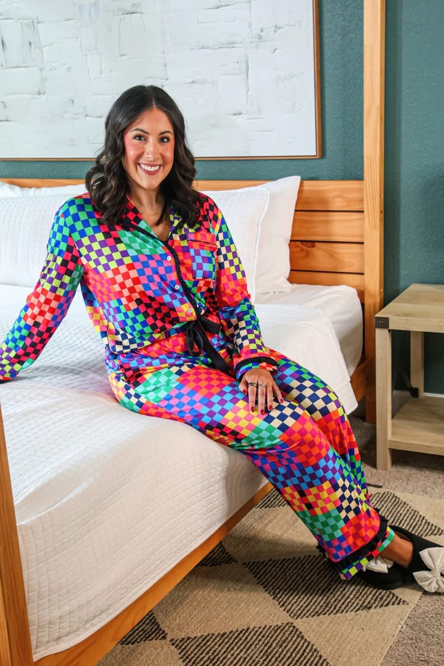 PREORDER: Check Me Out Ruffle Pajama Set by Jess Lea (ETA: November)