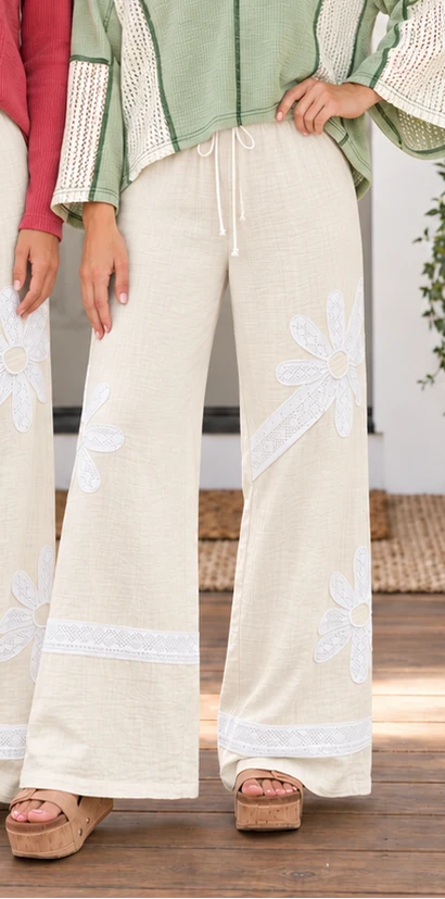 PREORDER: Daisy Drift Wide Leg Pants (ETA: November)