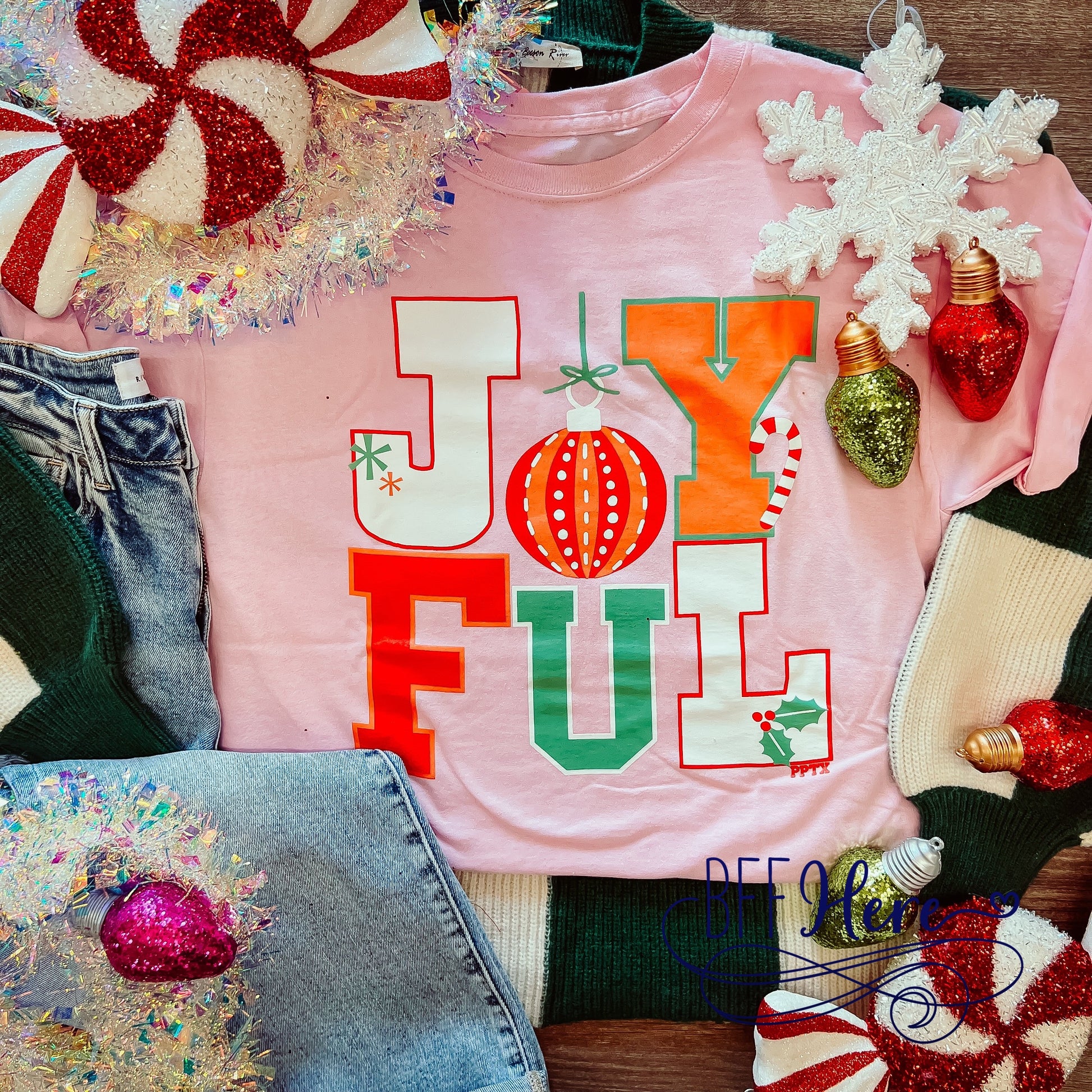 Joyful Nostalgic Holiday T-Shirt - BFF Here