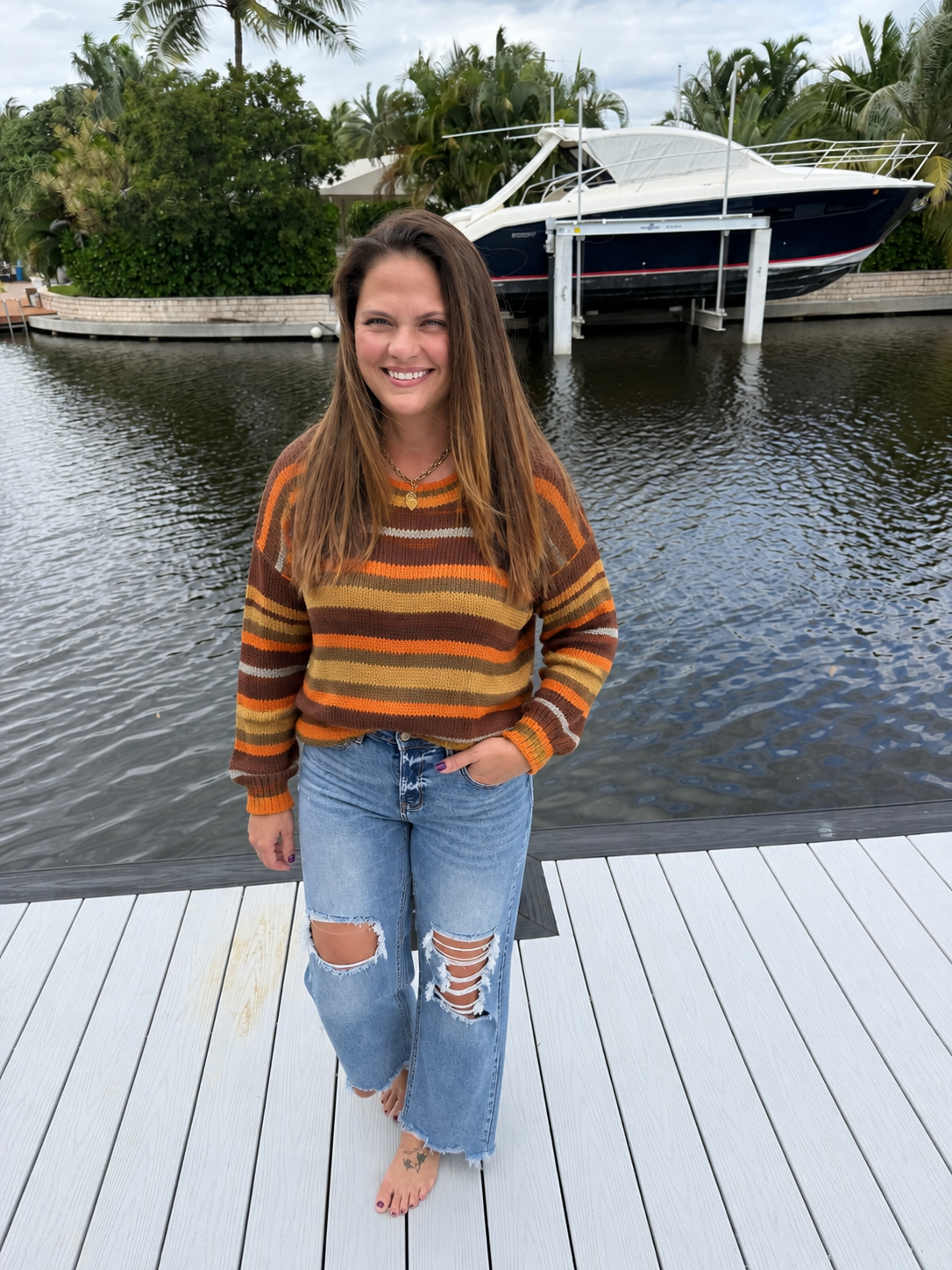 PREORDER: Autumn Avenue Striped Sweater (ETA: November)