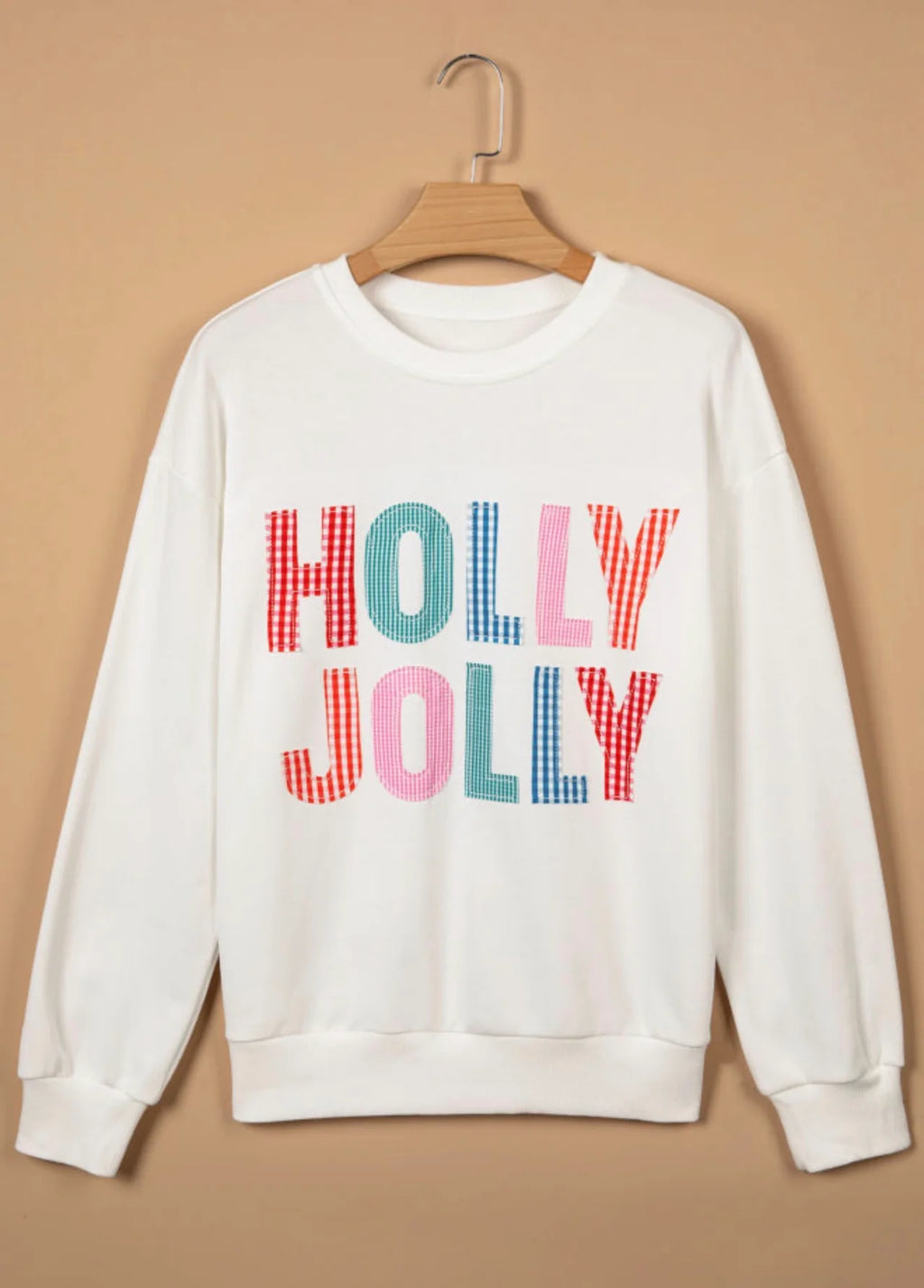 PREORDER: Holly Jolly Color Pop Embroidered Sweatshirt (ETA: November)