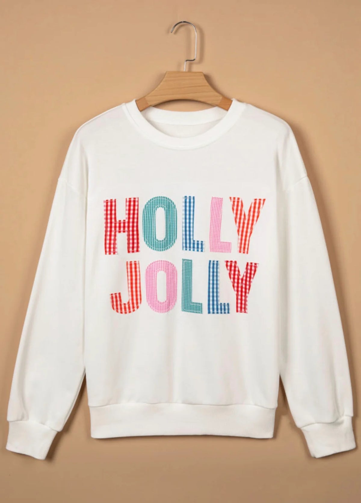 PREORDER: Holly Jolly Color Pop Embroidered Sweatshirt (ETA: November)