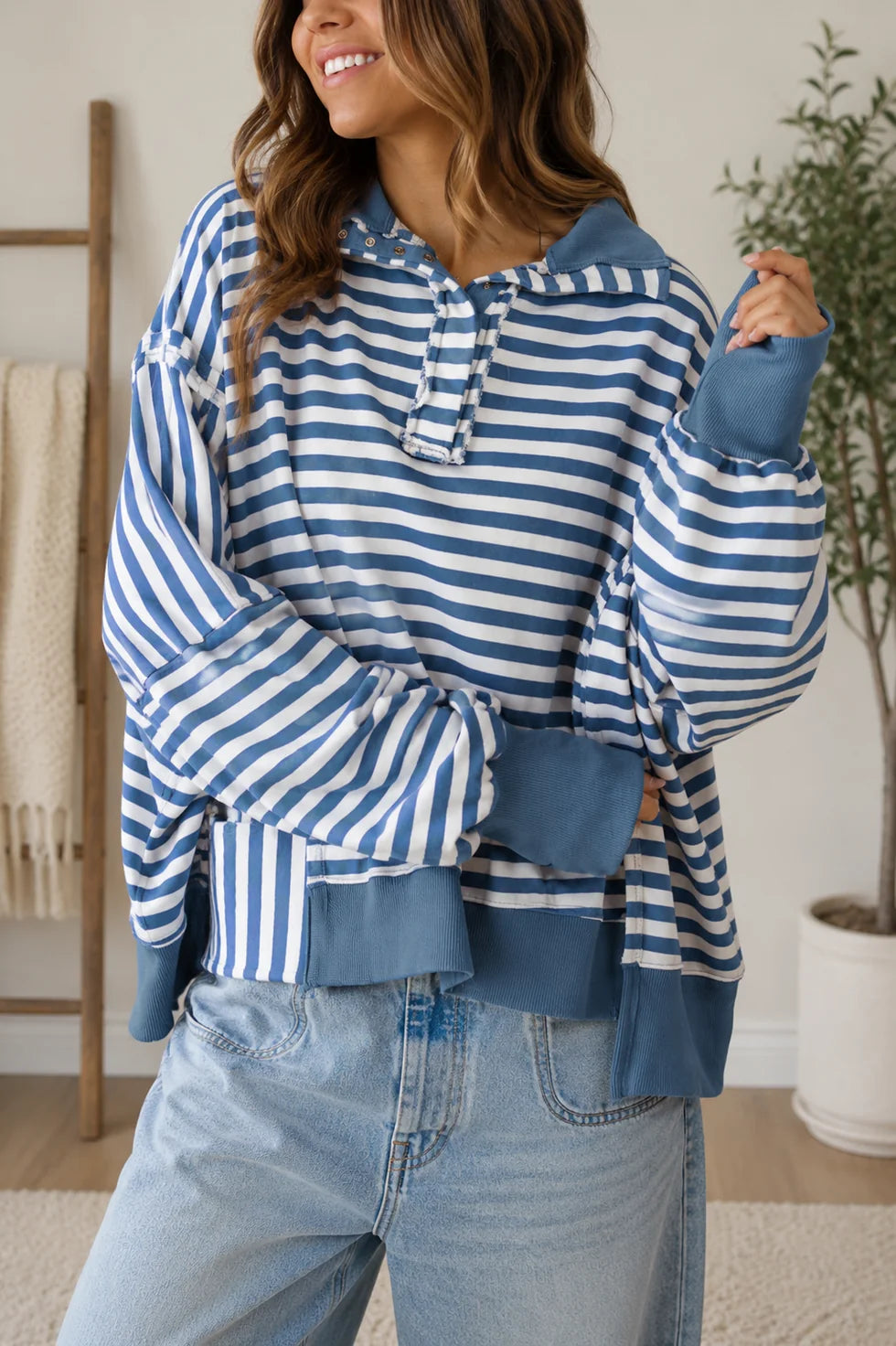 PREORDER: Blue Horizon Striped Pullover (ETA: November)