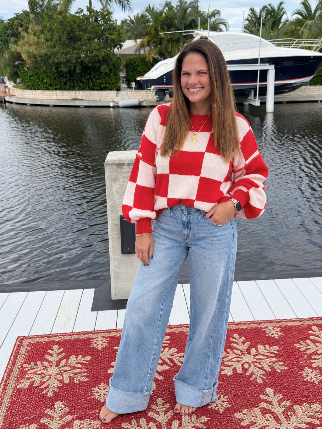 PREORDER: Bold Moves Checkered Sweater (ETA: November)