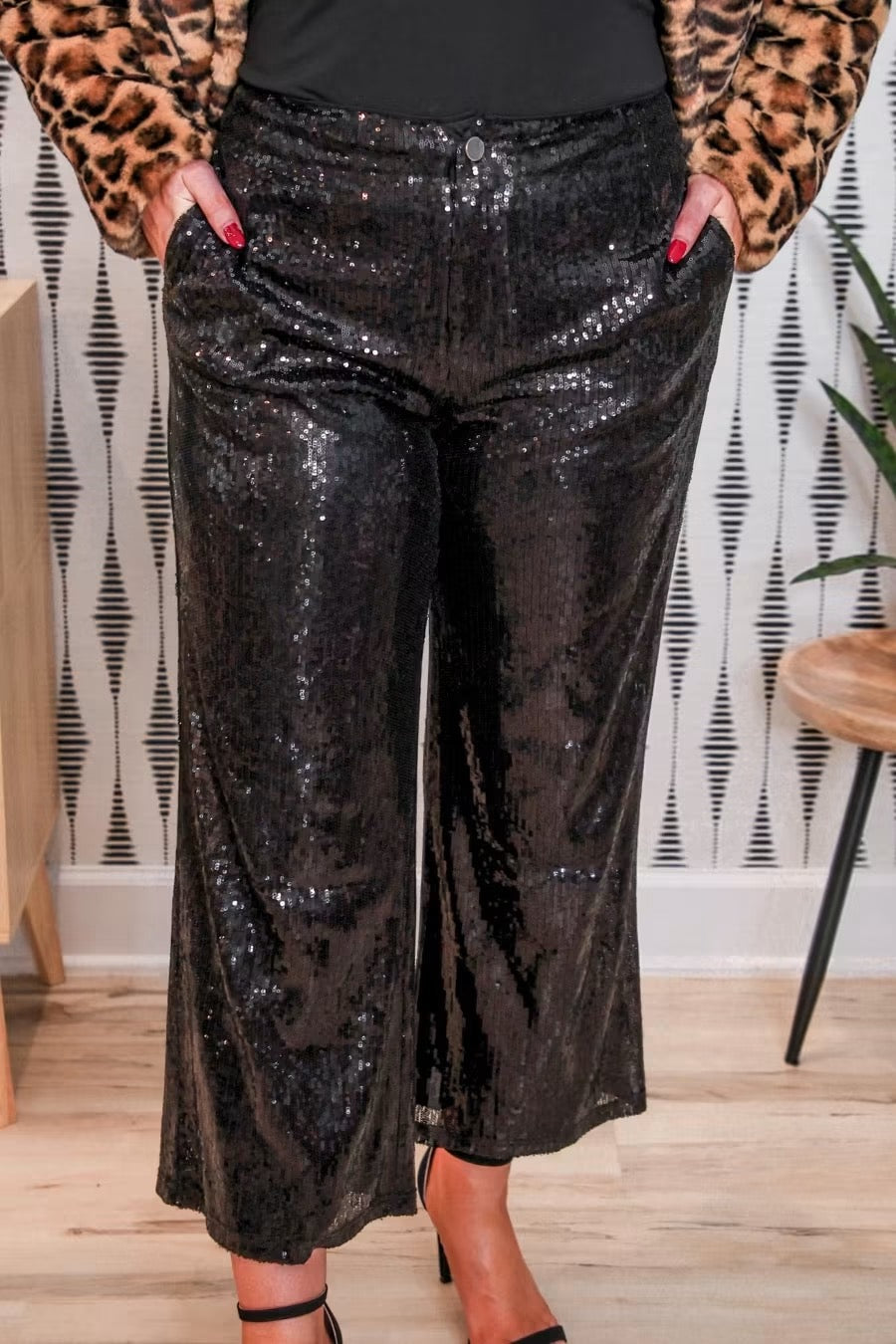PREORDER: Bring the Sparkle Sequin Pants / Black by Jess Lea (ETA: November)
