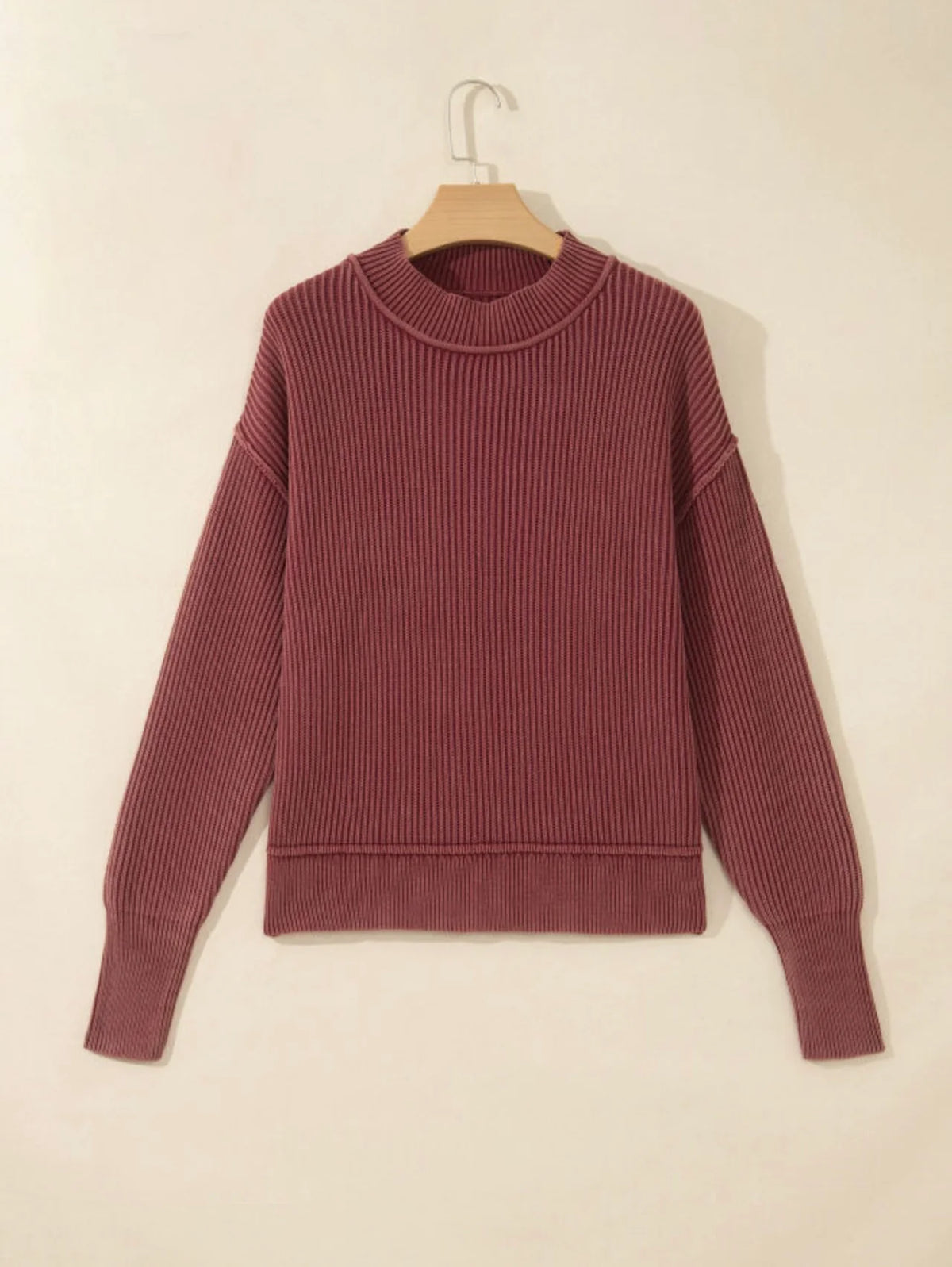 PREORDER: The Rosy Outlook Ribbed Sweater (ETA: November)