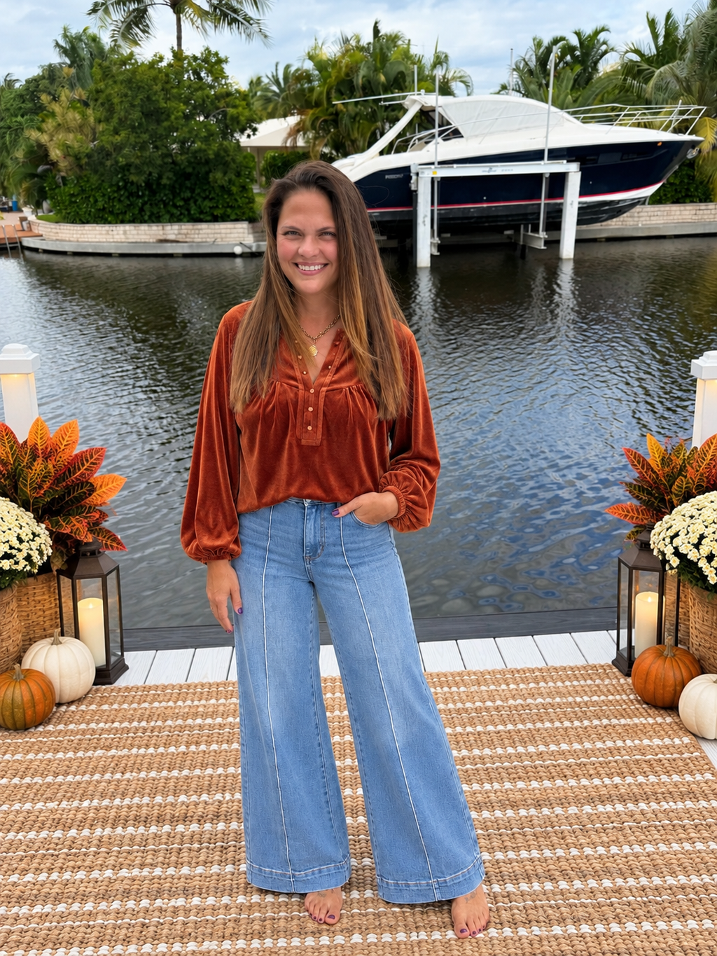 PREORDER: Autumn Glow Velvet Top (ETA: November)