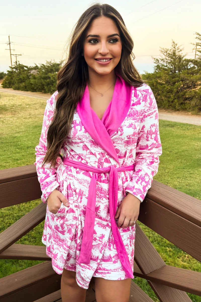 Old Days Pink Robe by Sterling Kreek (Ships 2-3 weeks)