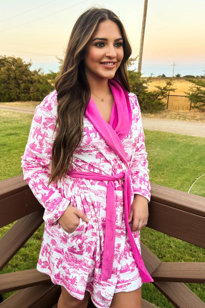 Old Days Pink Robe by Sterling Kreek (Ships 2-3 weeks)