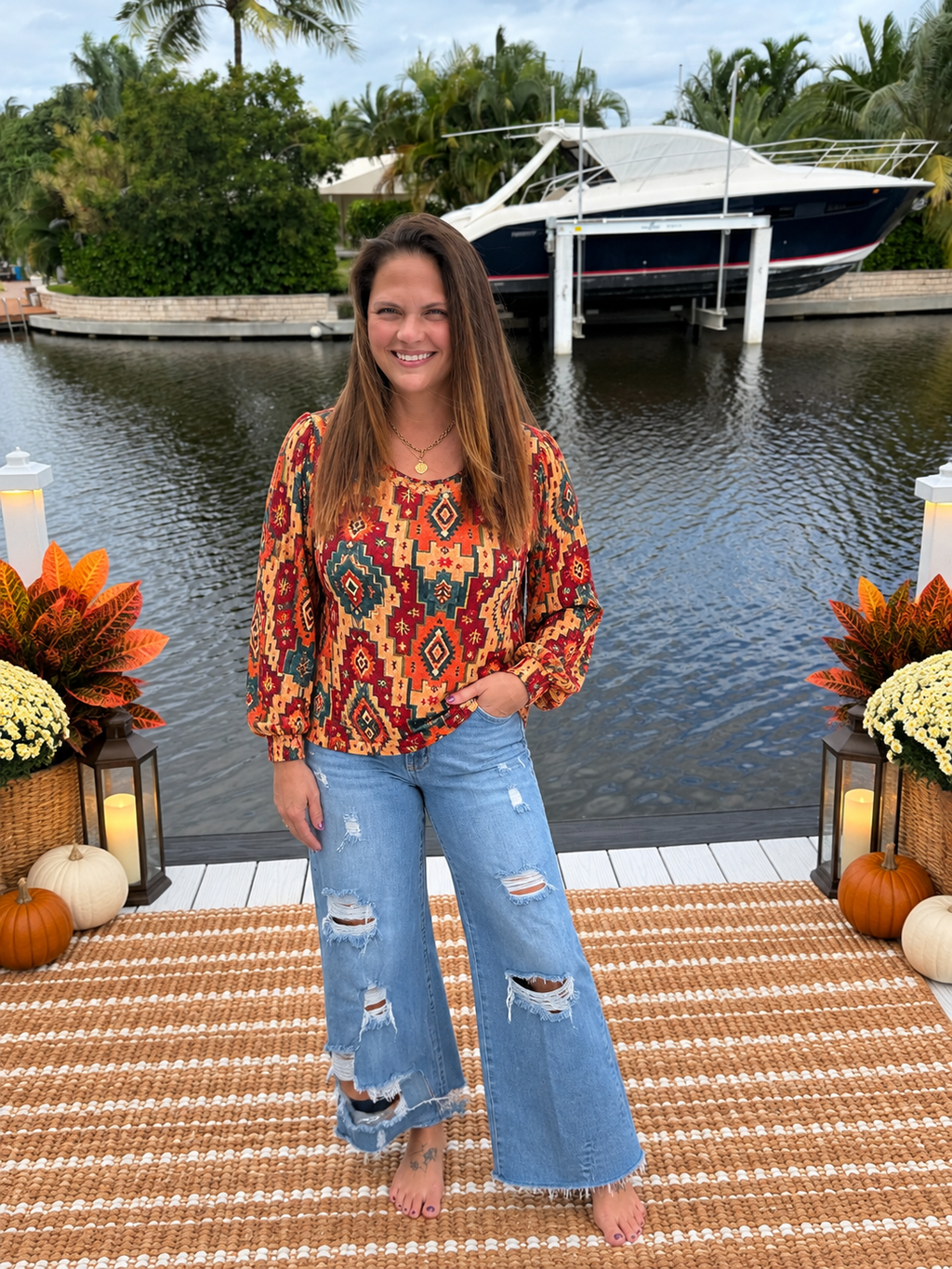 Ranch Road Aztec Top by Sterling Kreek (Ships 2-3 weeks)