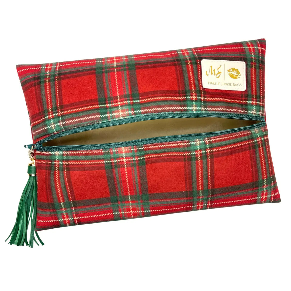 PREORDER: Very Merry Plaid by Makeup Junkie Bags (ETA: 4-6 weeks)