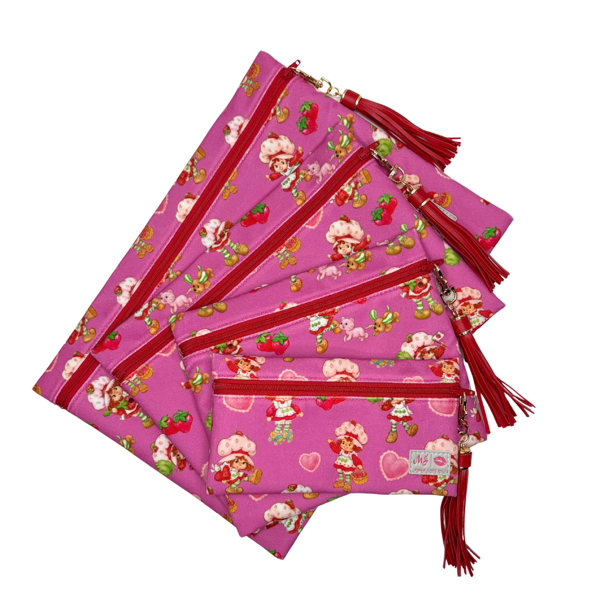 PREORDER: Strawberry Shortcake / Pink by Makeup Junkie Bags (ETA: 4-6 weeks)