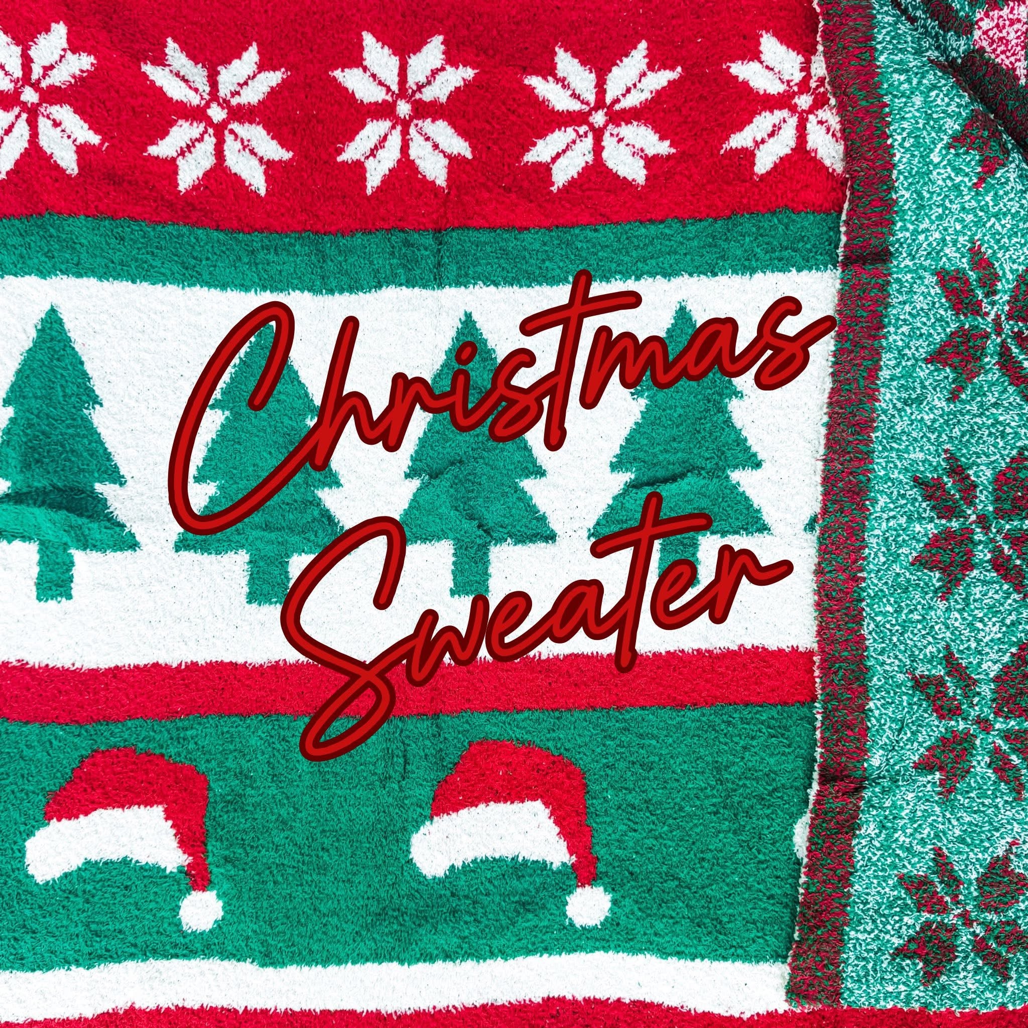Christmas Sweater Holiday Blanket - BFF Here