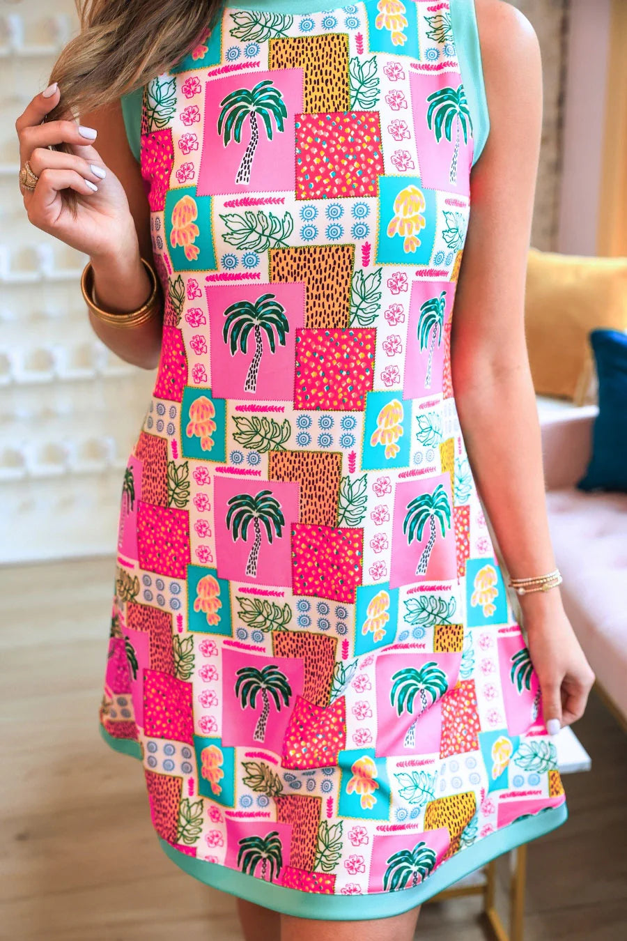 PREORDER: Lucy Tank Dress / Tropical Patchwork by Jess Lea (ETA: May) - BFF Here