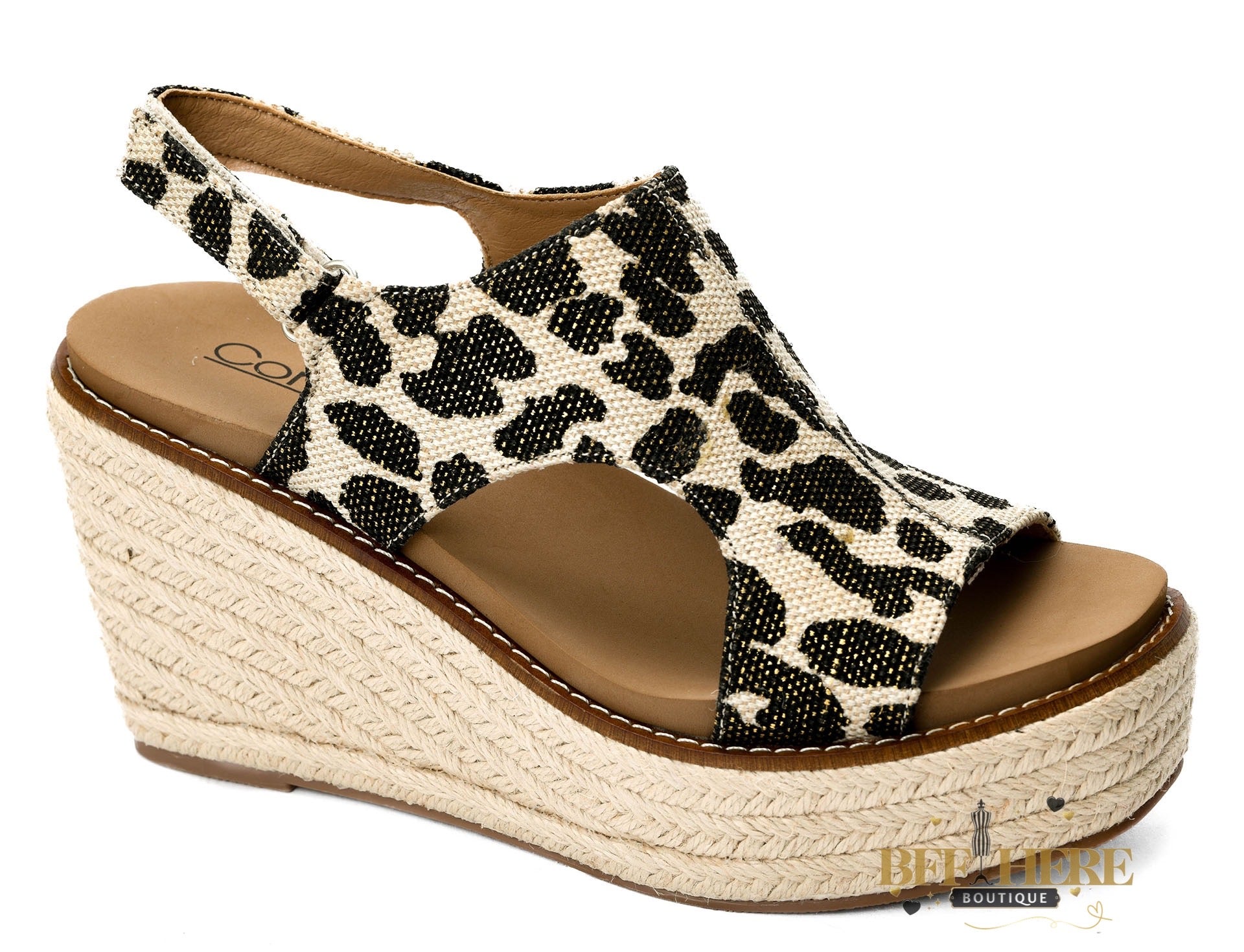 Freddie - Black Metallic Leopard by Corkys - BFF Here