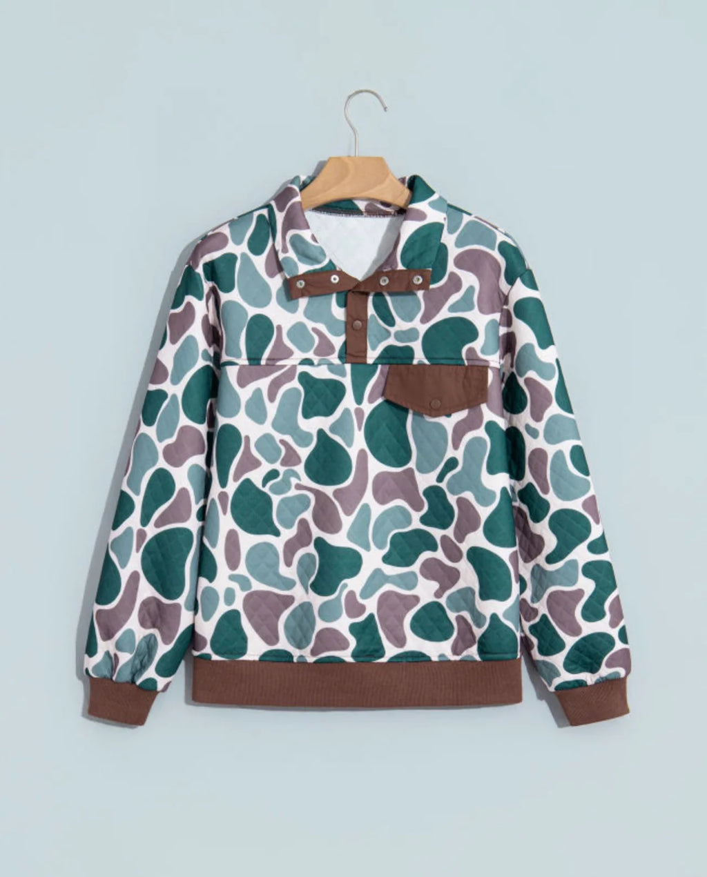 PREORDER: Chasing Camo Quilted Pullover (ETA: November) - BFF Here