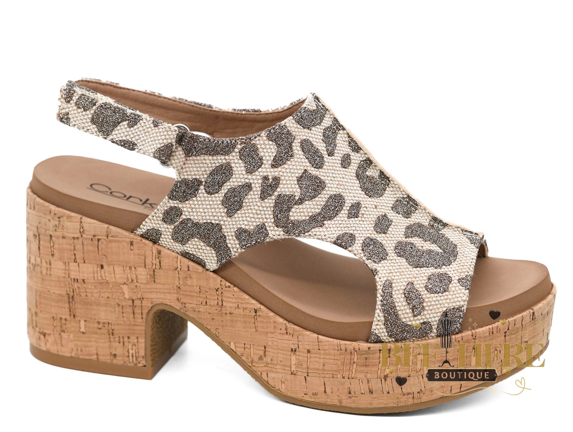 Miss Carly — Tan Sparkle Leopard by Corkys - BFF Here